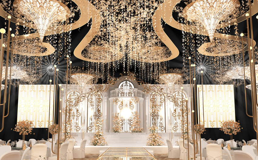 青羊花木兰喜事汇金色大厅效果展示